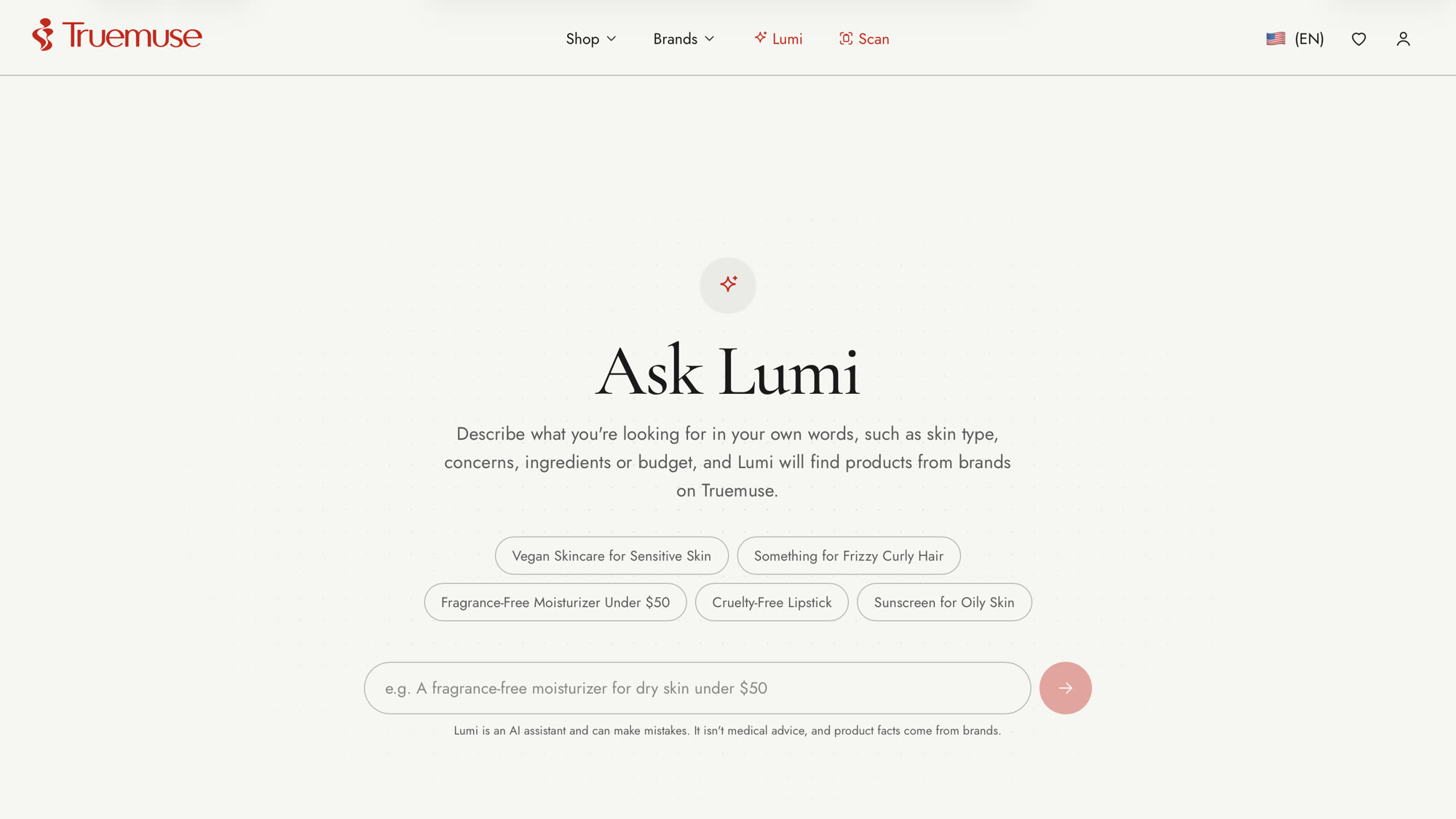 Ask Lumi in the Truemuse app
