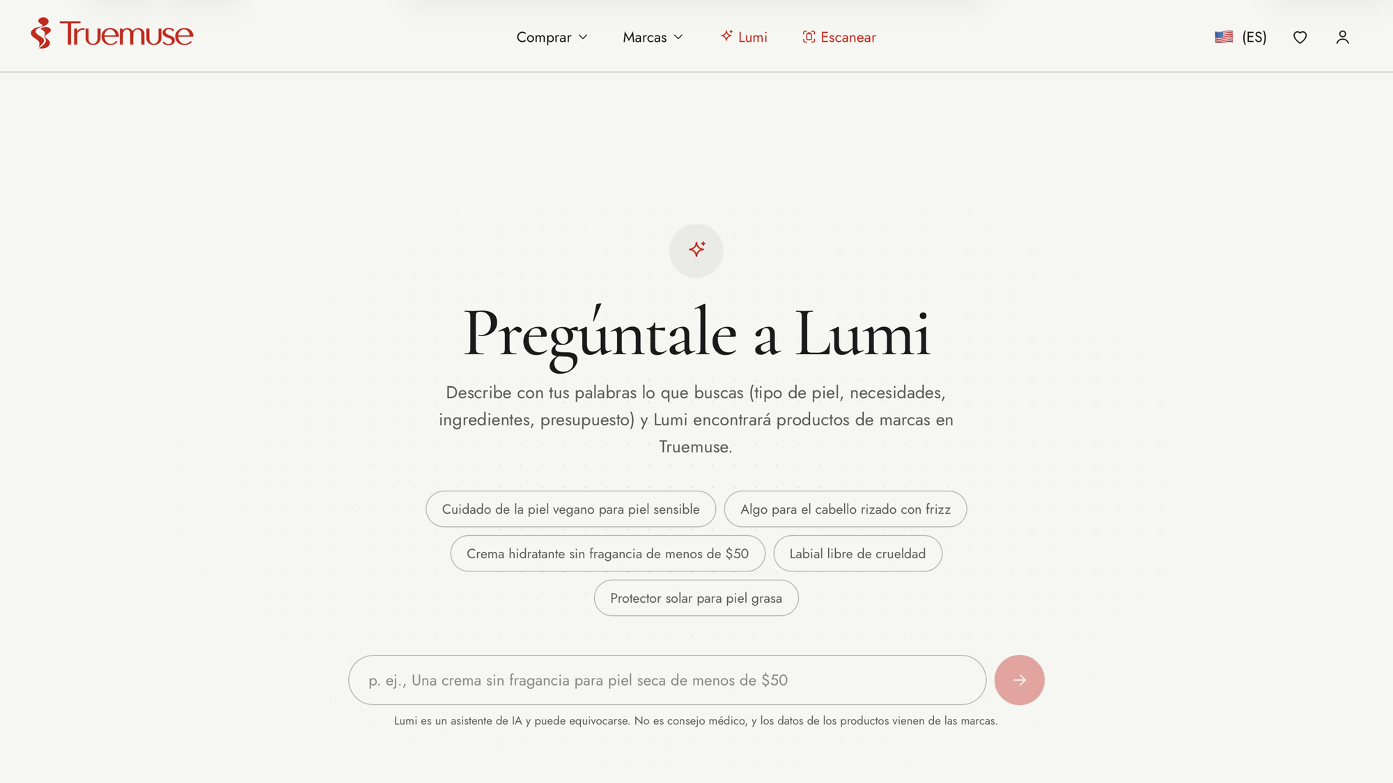 Pregúntale a Lumi en la app de Truemuse